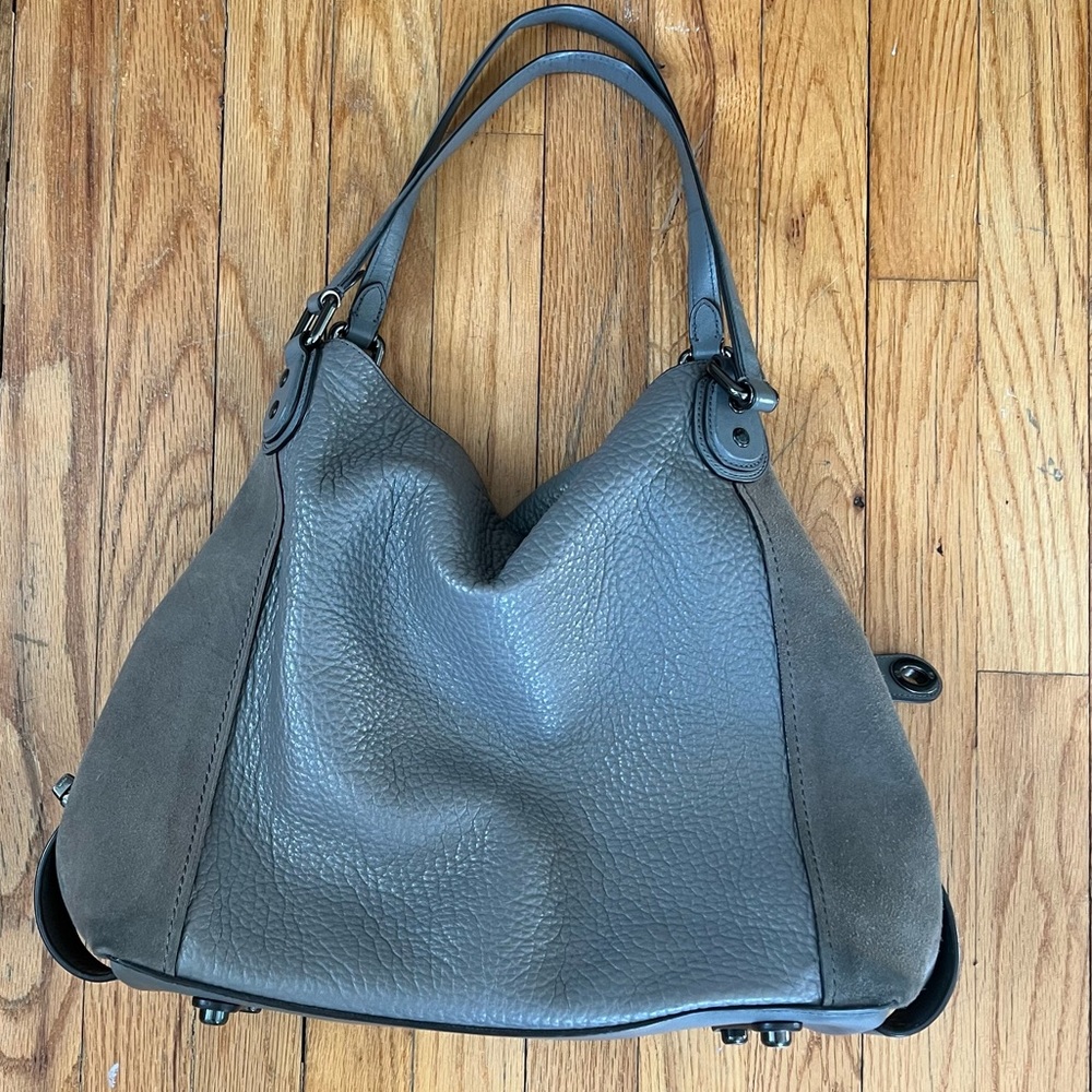 Coach Edie shoulder bag with suede sides